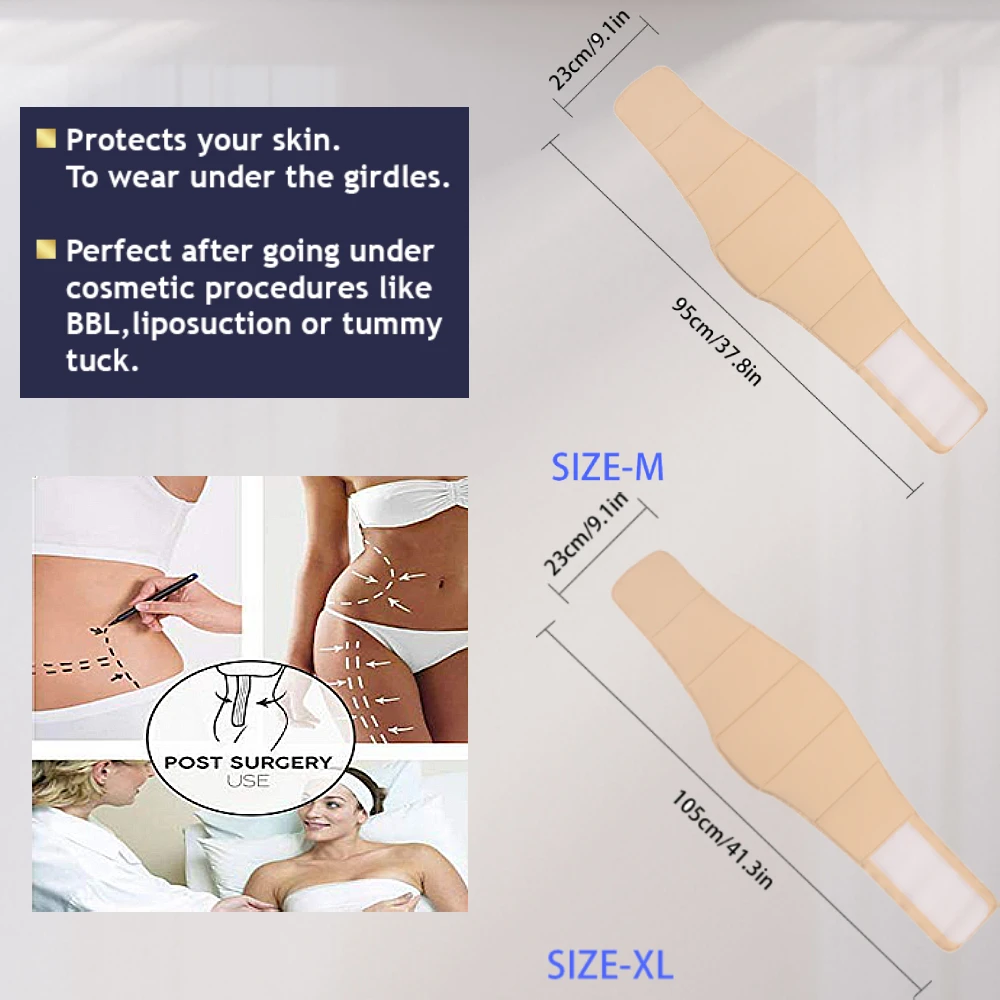 HEXIN Abdominal Board Compression Postpartum Recovery Tummy Control Faja Post Surgical Ab Liposuction Beige Waist Trainer | Женская