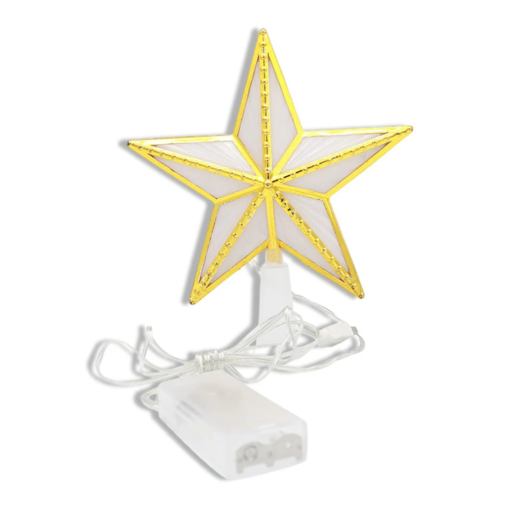 

LED Christmas Tree Star Light Lighted Lamp Ornament Hollow Snowflake Decorative Projector Party Festival Decor Girls