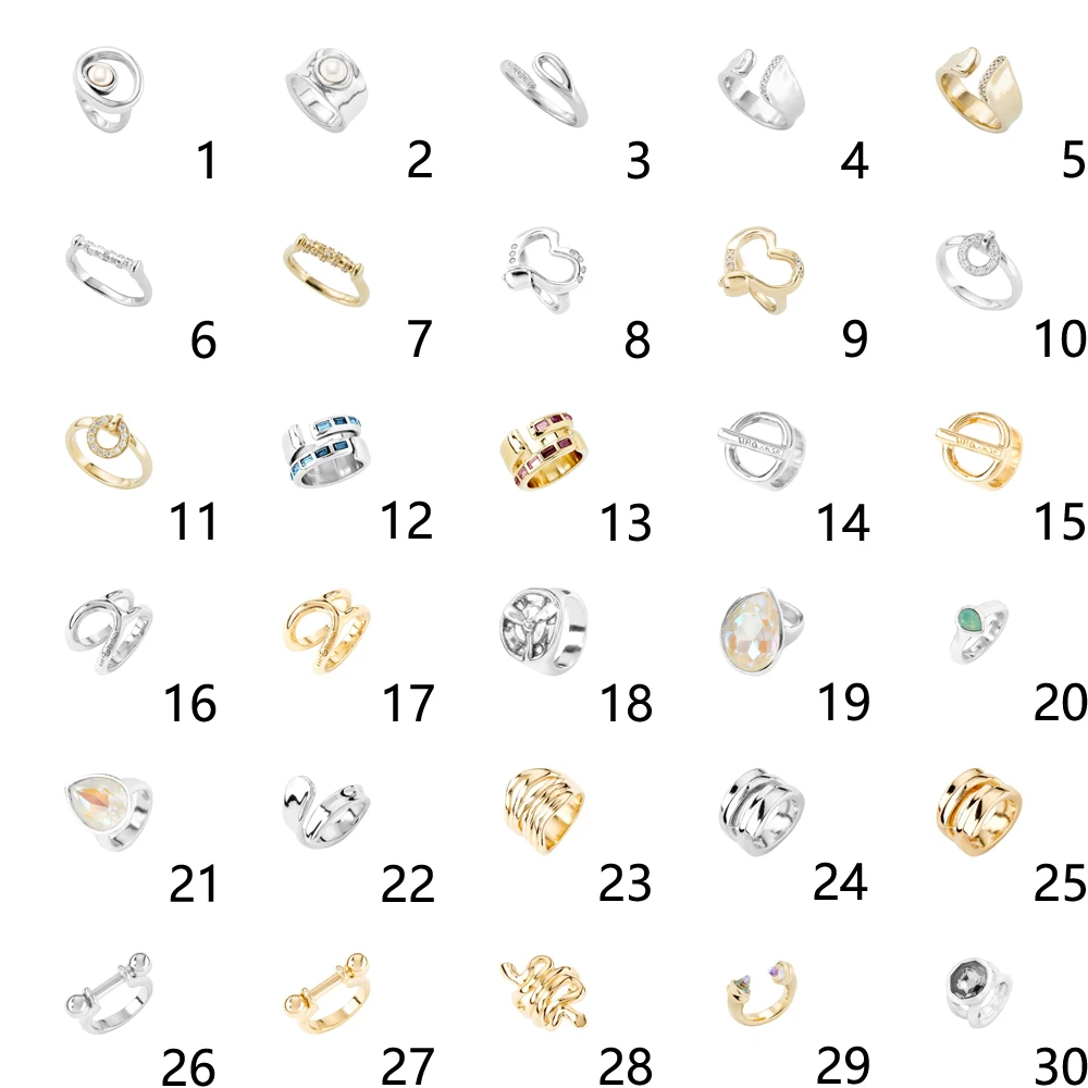 

2021 New Uno De 50 High Quality Wedding Band Engagement Ring Set Cubic Zirconia Sumulated Diamond Love Knot Ring For Women