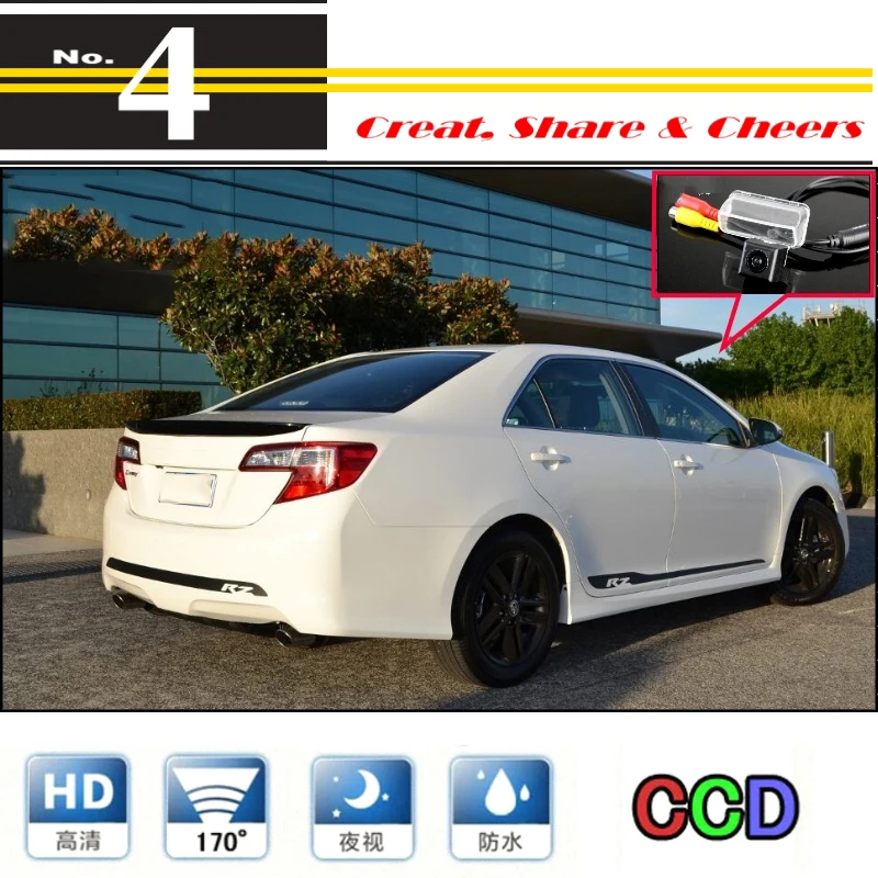 Камера заднего вида LiisleeFor TOYOTA Camry XV50 камера для тюнинга автомобиля PAL/NTSC CCD + RCA |