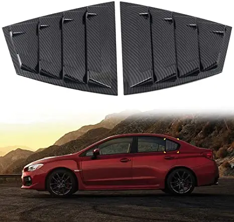 

1 Pair Car Side Vent Window Scoop Louver Trim Cover for Subaru WRX/STi 2015-2019 Car Accessories