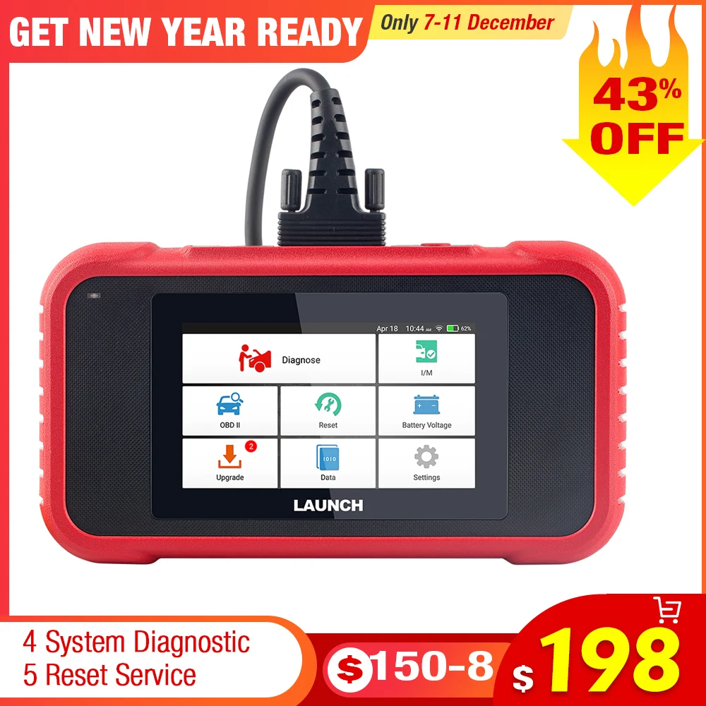 Диагностический инструмент Launch X431 CRP129E OBDII для ENG/AT/ABS/SRS Многоязычное бесплатное