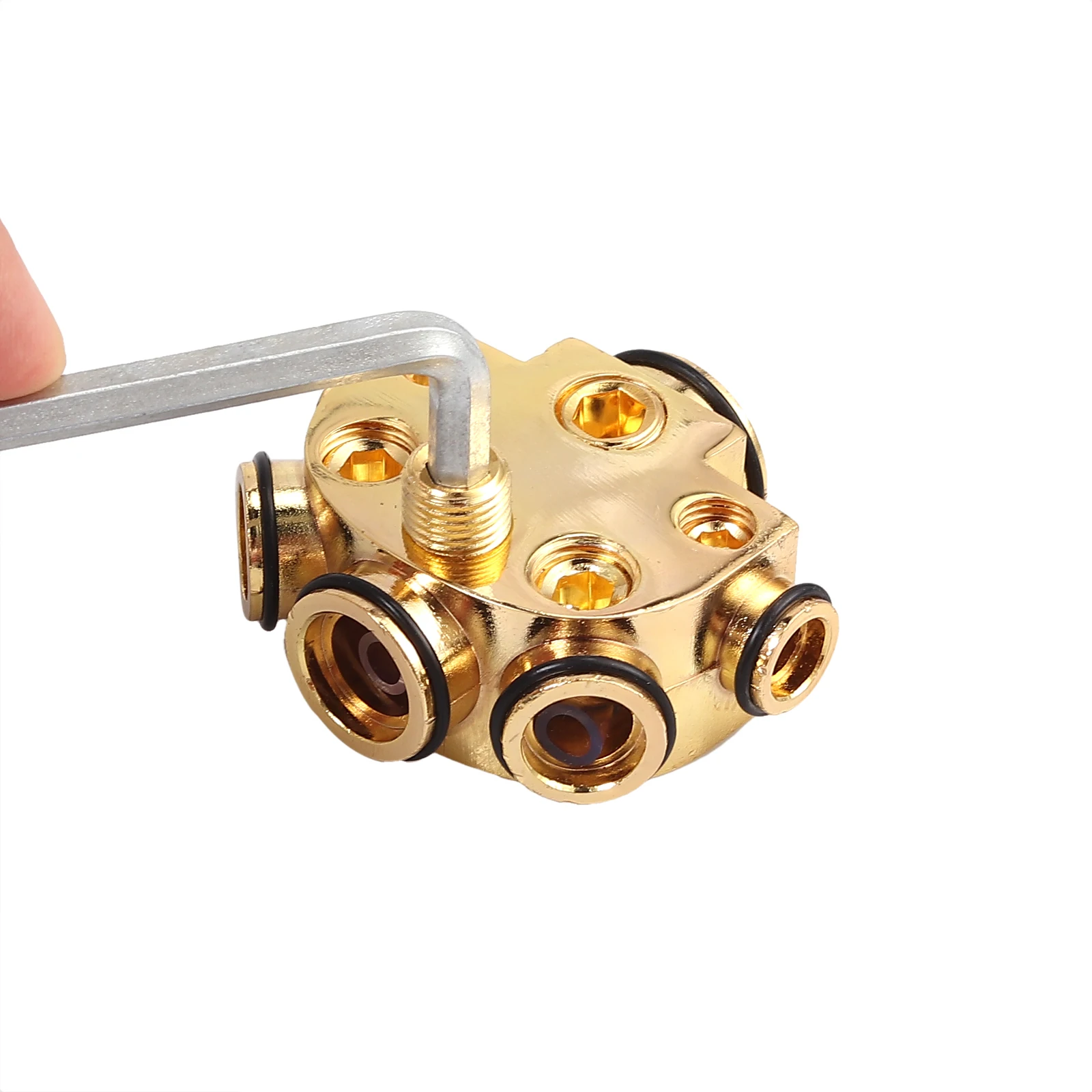 Justech 1/2 шт. 5-позиционный медный распределительный блок питания 0 калибр в (1)2/(2)4/(2)8