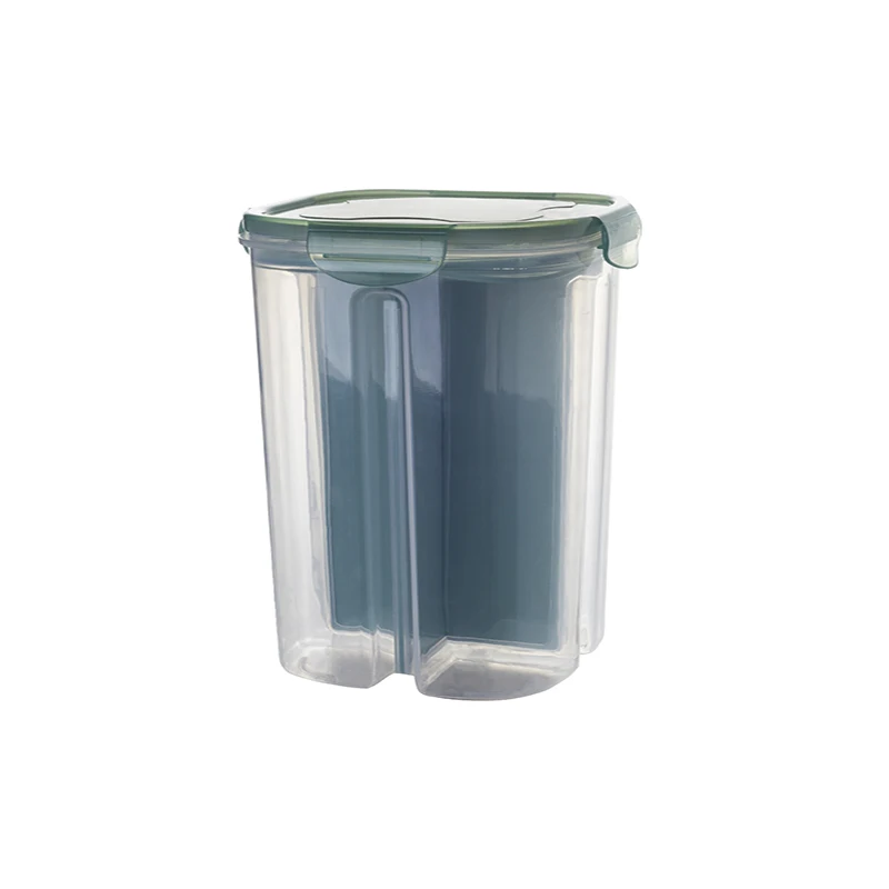 

Large Capacity Storage Box Plastic Multi-grid Separated Food Container Sealed Cereal Dispenser Multifunction Kitchen Organizer