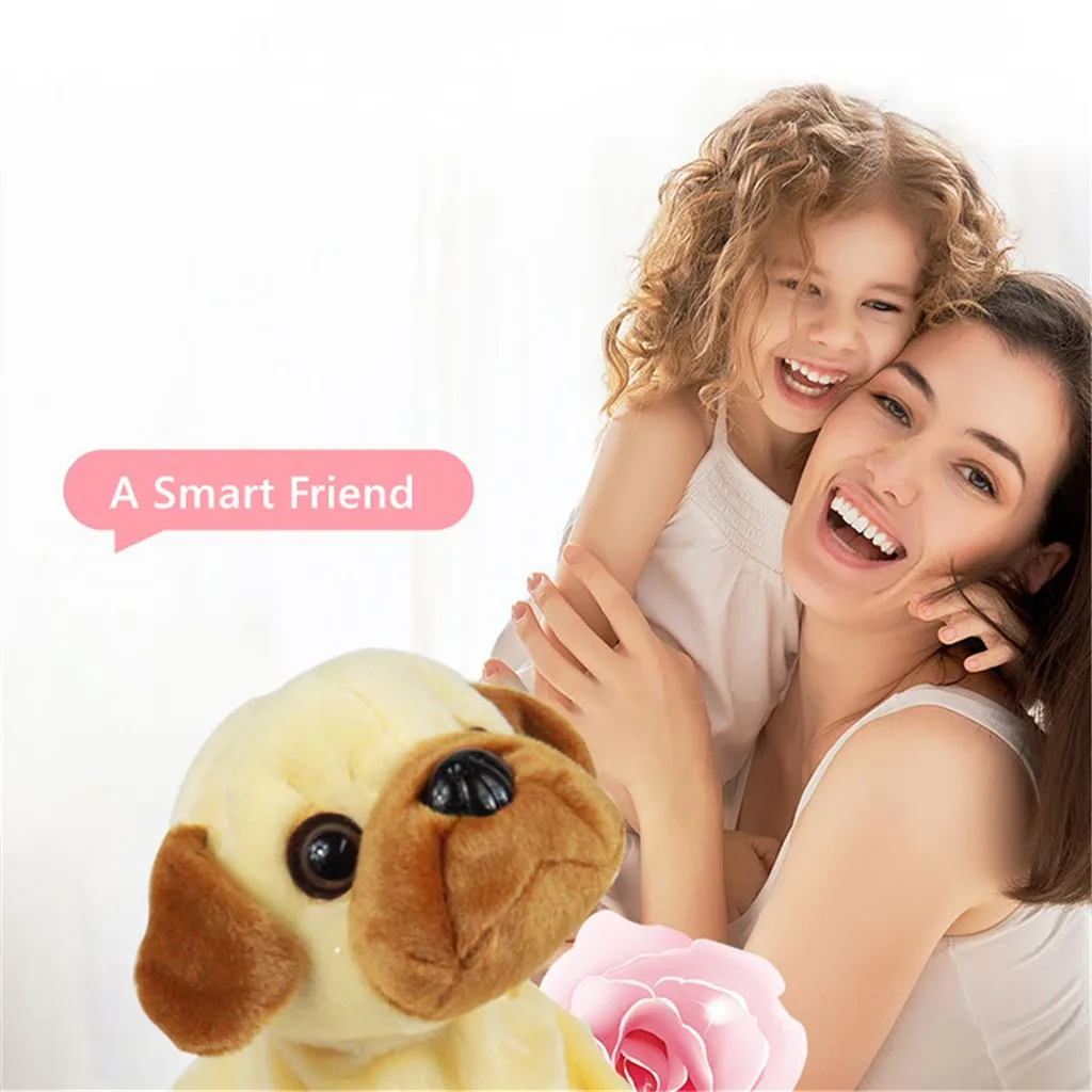 Милые Плюшевые Электронные собаки дети стенд Walk Sound control интерактивный робот игрушка Подарки для детей день рождения Рождество# g4