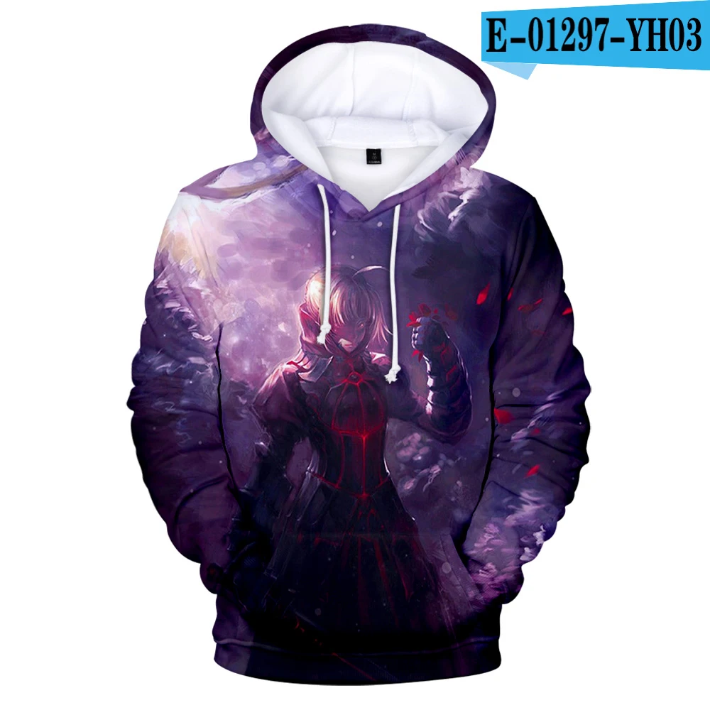 Новинка 2019 Fate Stay кофты с капюшоном ночной тематики свитшоты Korting Jongen/Meisje Hoge Kwaliteit