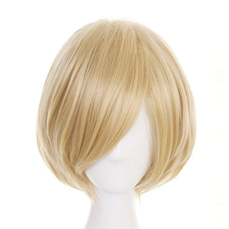 

Anime Yuri!!! on Ice Yuri Plisetsky Yurio Short Blonde Heat Resistant Cosplay Costume Wig 2019