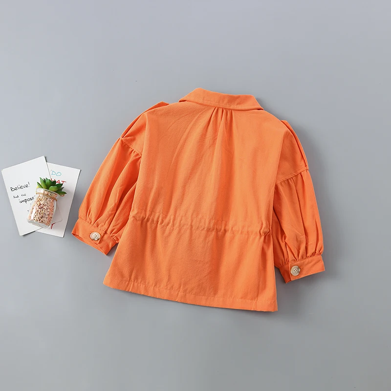 

2-6 years High quality Autumn Winter fashion casual solid Kids Children Infant Baby girl Clothes Jacket For girl Coat Outerwear