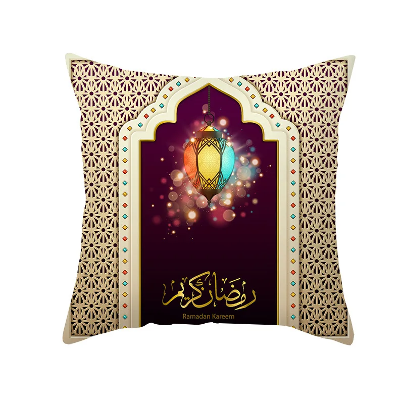 

Muslim Eid Pillowcase cushion cover 45*45 sofa cushions Pillow cases Polyester home decor pillow covers kd-0199