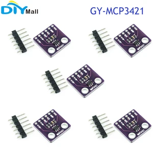 5pcs MCP3421 I2C SOT23-6 delta-sigma ADC Evaluation Module Board for PICkit Serial Analyzer Module GY-MCP3421