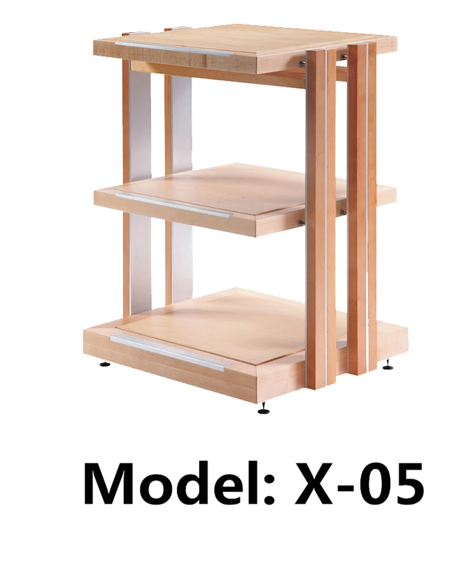 Твердой березовой древесины три слоя аудио шкаф оборудование стойки усилитель CD
