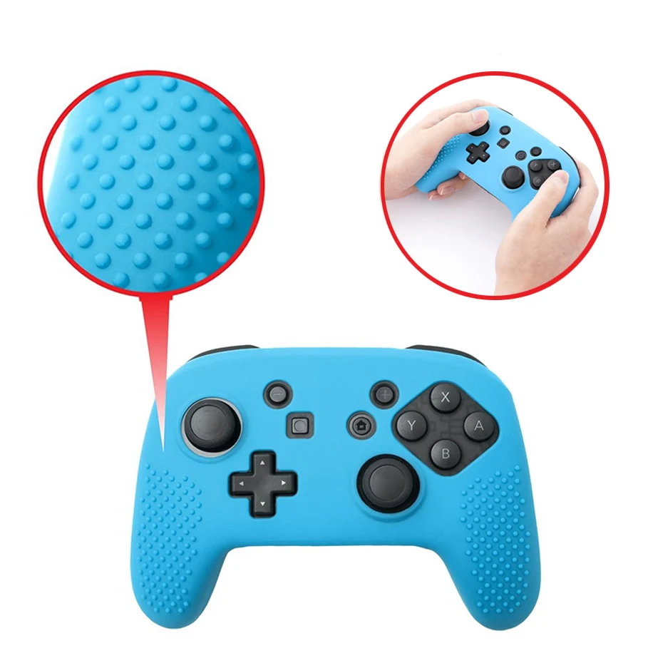 Силиконовый защитный чехол противоскользящий для контроллера Switch Pro защита