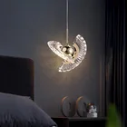 Дизайнерская маленькая светодиодная люстра НЛО в скандинавском стиле, креативная Вращающаяся лампа с одной головкой для барной стойки, спальни, ресторана, кухонного островка