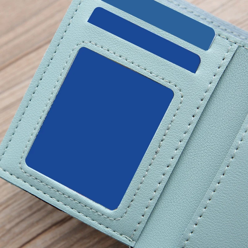 

Short Wallet Ladies Wallet Tassel Fashion Buckle Coin Purse Card Holder Female Hand Money Bag PU Leather Ladies Wallet
