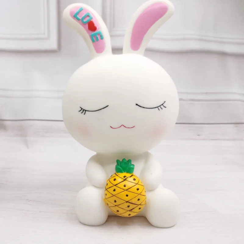 

Cartoon Rabbit Piggy Bank Children Money Box Piggy Bank Coin Change Box Home Decoration Ornament Piggy Bank Coin Storage Box