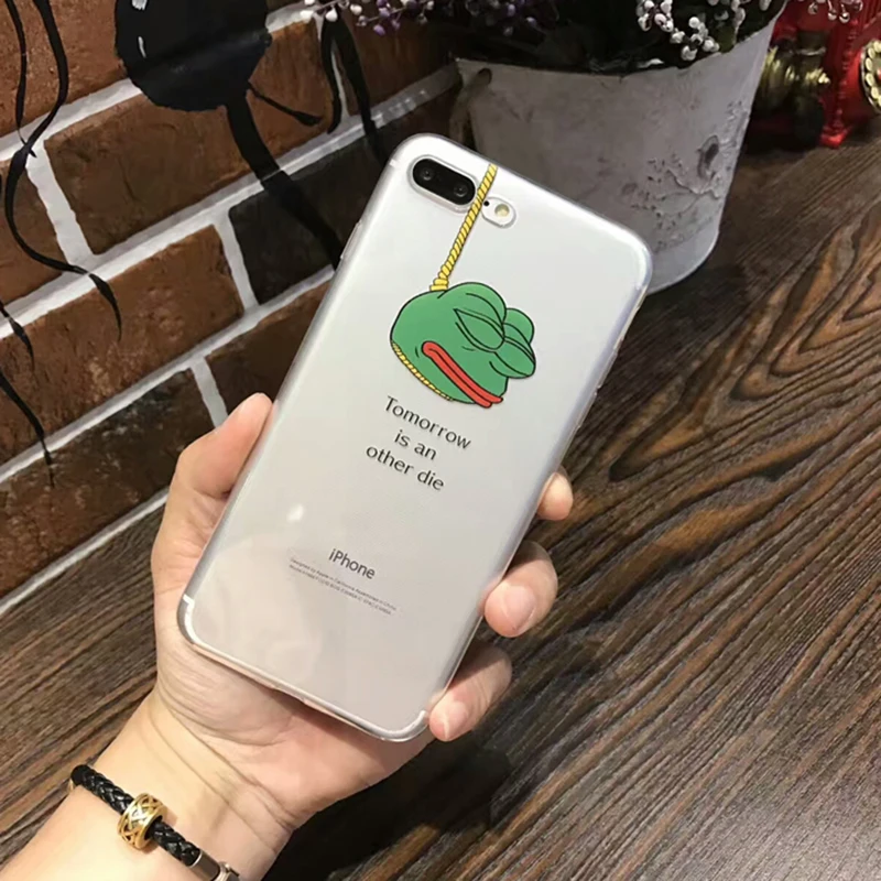 Ультратонкий чехол для iphone 8 7 6 6S Plus SE 2 2020 милый мягкий прозрачный Забавный Чехол