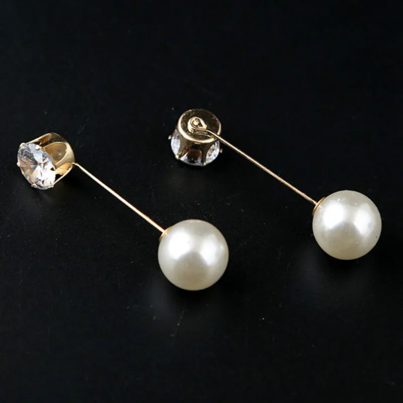 Корейский двойной головой жемчуг нагрудный знак брошь Циркон Лось английские