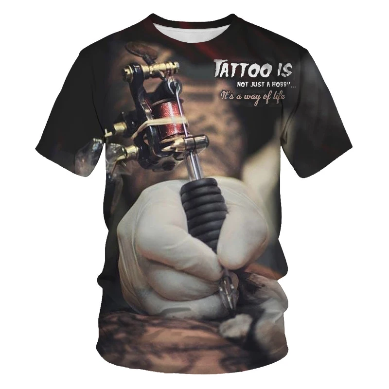 

2021 new motorcycle landscape 3d T-shirt men's and women's fashion hip-hop street top shirt