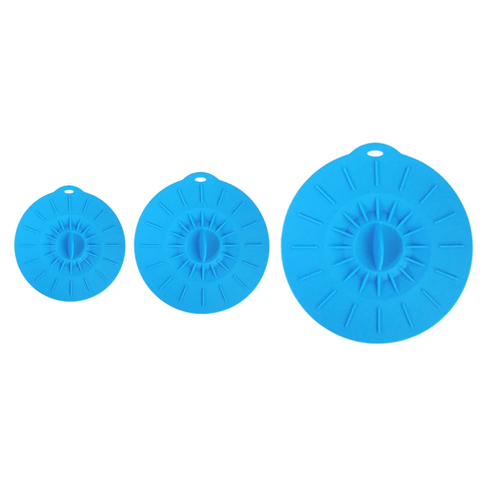 

3 шт., герметичные крышки для микроволновой печи (синий)