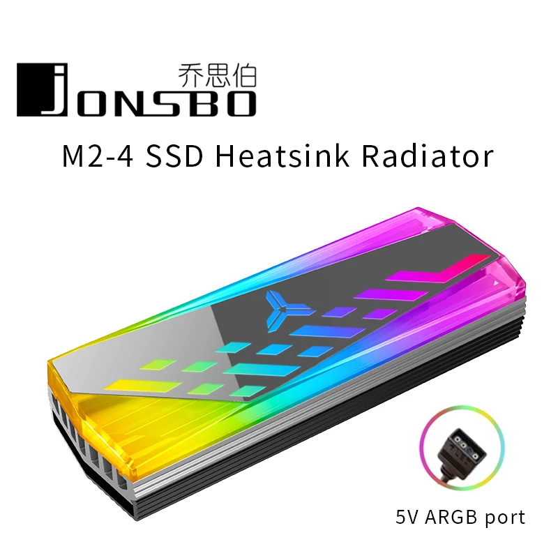 

JONSBO M.2-4 кулер для жесткого диска 5V Symphony Edition поддерживает материнскую плату 5V ARGB светильник синхронизация эффектов