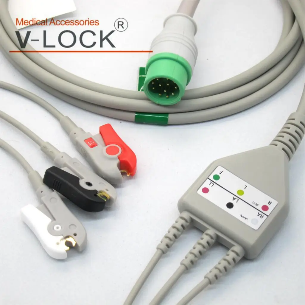 Цельный ЭКГ-кабель с 5 выводами оснастка для пациента COMEN C-series |