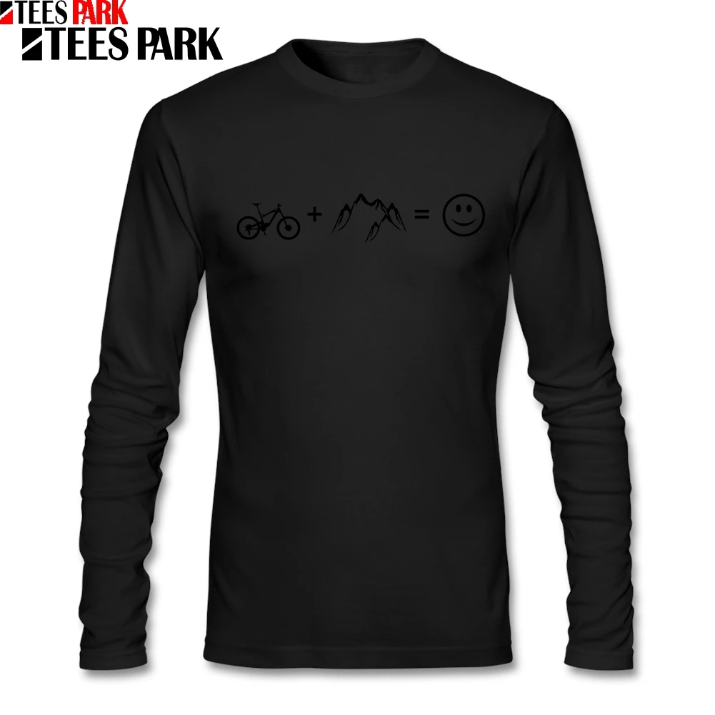 Футболка топы для мужчин езда на велосипеде горы любовь молодежная с круглым