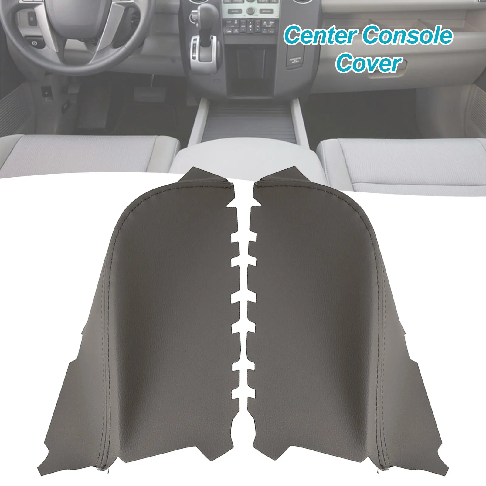 

2 pcs Armrest Cover Kit For Hondas Pilot Door Panel Car Center Console Cover Replacement Kit Leather Front Door Armrest Cover