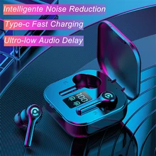Hembeer ES1 Wireless Headphones Bluetooth-compatible Earphones Headsets Gaming Headphones with Microphone for All Phone