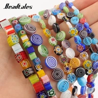 beadtales 4681012mm natural stone square flat round multicolor beads love shape for jewelry diy making bracelet accessories