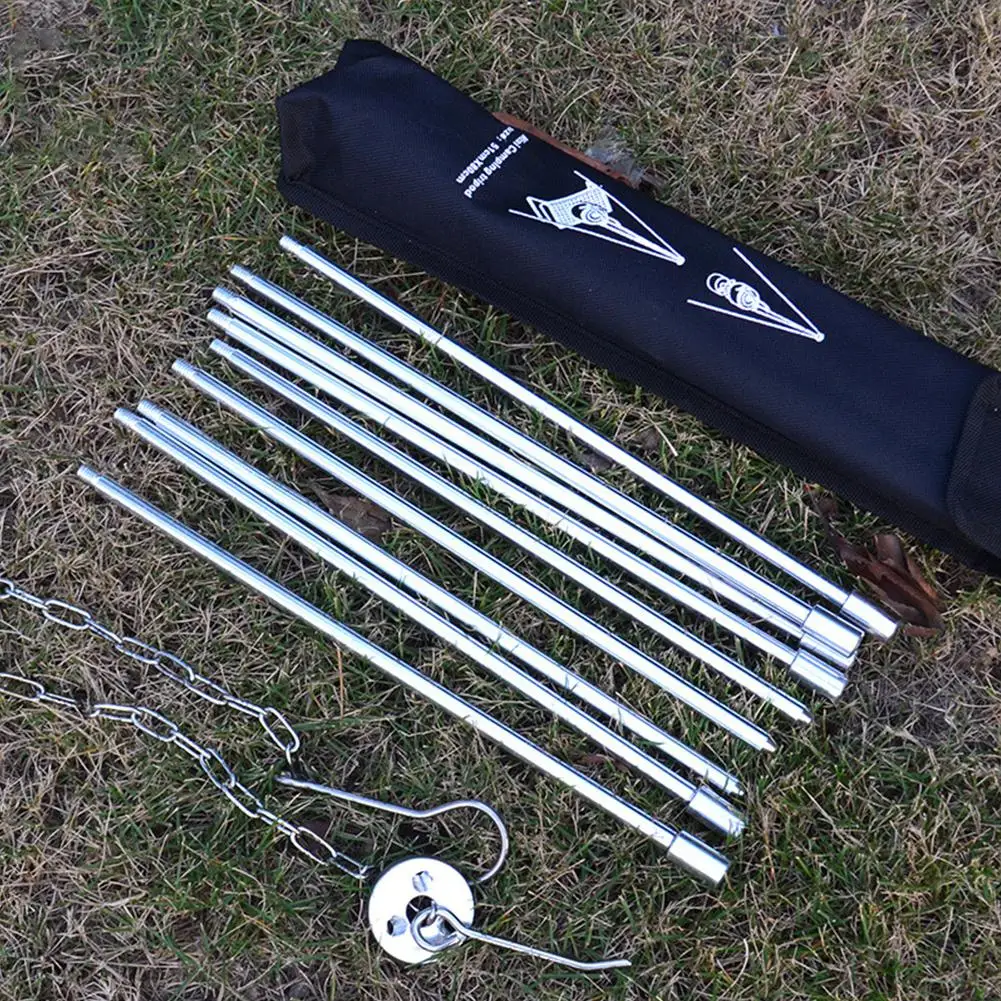 Штатив для кемпинга на открытом воздухе портативный чугунный подвесной котелок