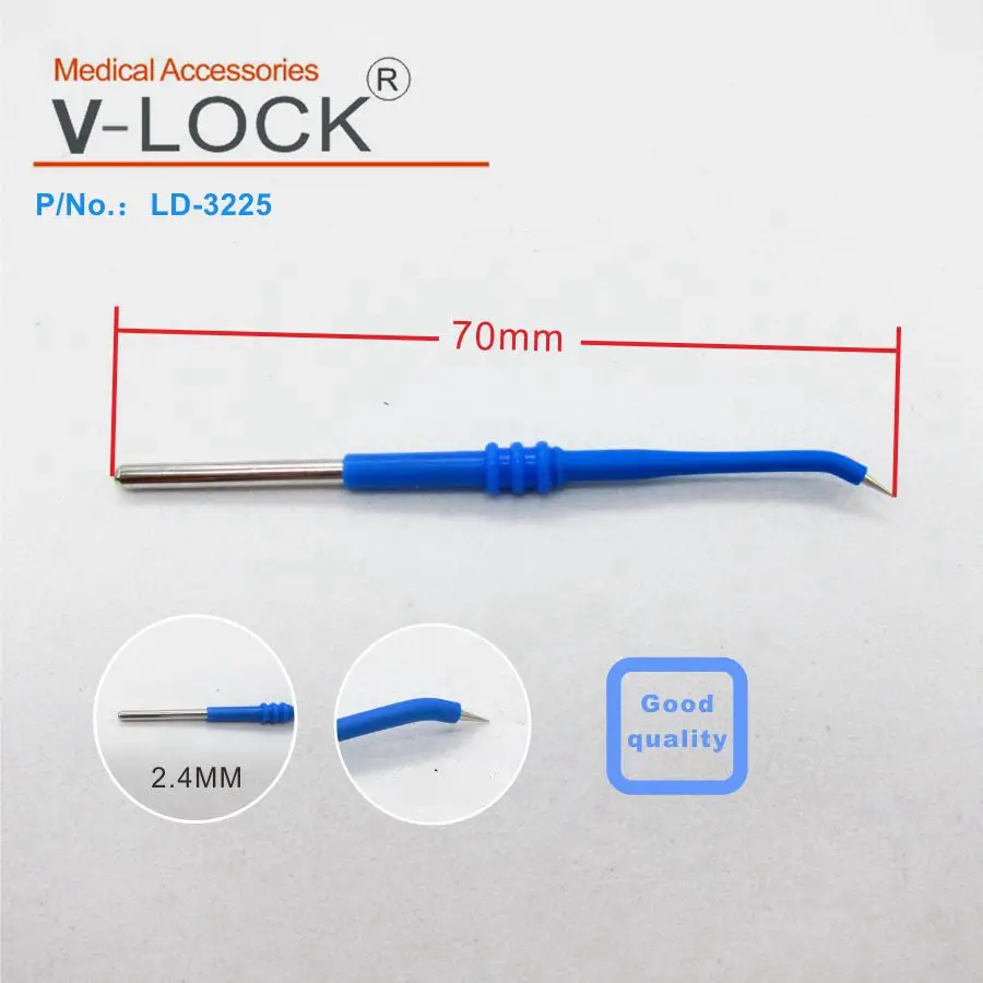 2019V LOCK лучший Электрохирургический электрод 2 36 мм * 70 изогнутая игла электрода| |