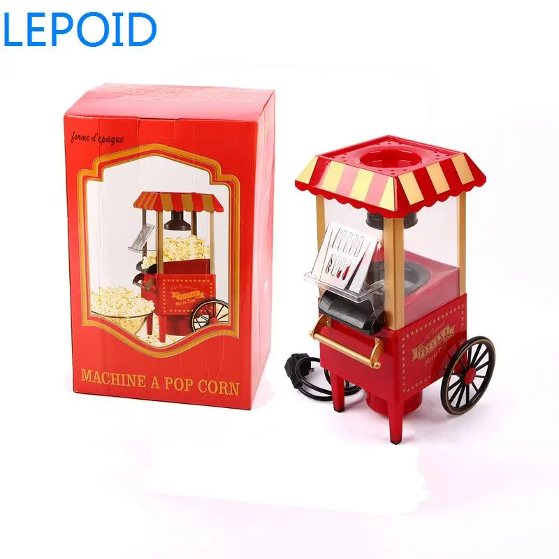Lepoid 220V Полезная машина для попкорна винтажная Ретро электрическая воздушная