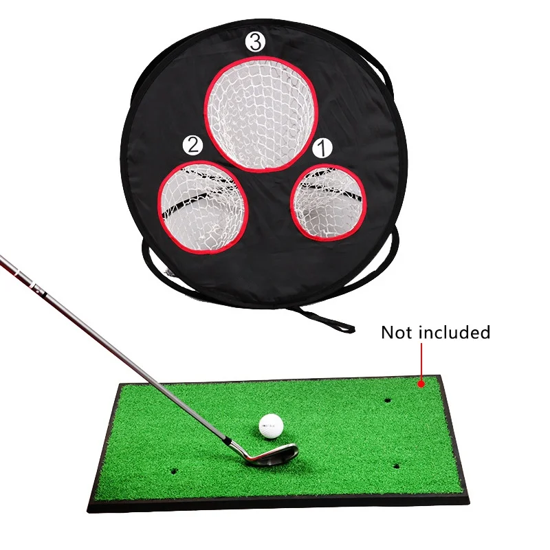 

Portable Golf Practice Net Golf Indoor Outdoor Chipping Pitching Nylon Cages Golf Practice Training Aids Mats