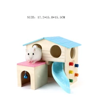 wooden hamster climbing toy hamster ladder small pet house toy for hamster squirrel pet rat toys pet supplies