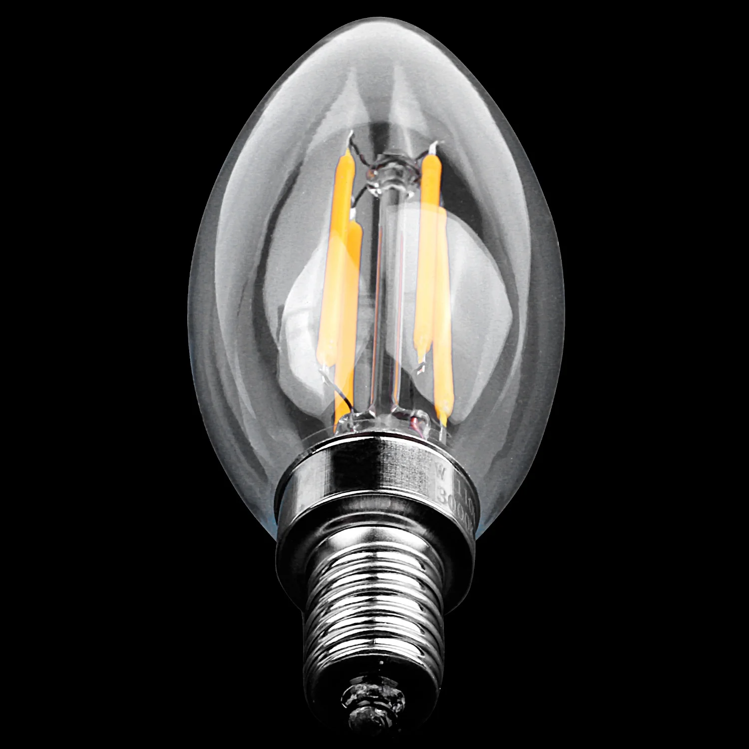 Promotion! Dimmable E12 4W COB Edison Candle Flame Filament LED Light Bulb Lamp 10*3.5cm | Освещение