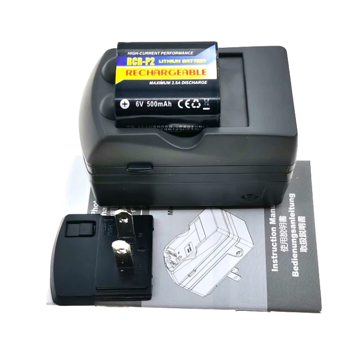 Новый CR P2 CRP2 6V 500 мА/ч Зарядное устройство Камера Перезаряжаемые Li Ion литий