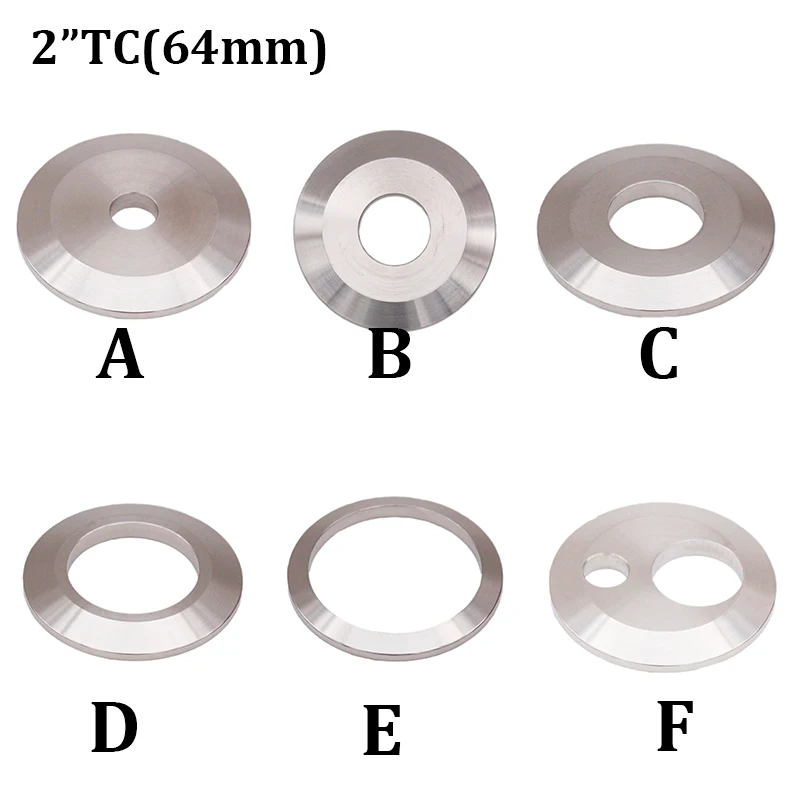 Тройной зажим 2 дюйма (64 м OD) заглушка со сварным вырезом санитарный фитинг из