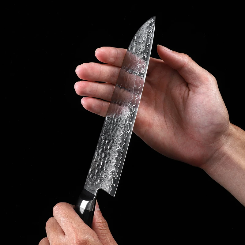 Кухонный нож Kyokuto из дамасской стали ножи шеф-повара сантоку диаметром 7 дюймов