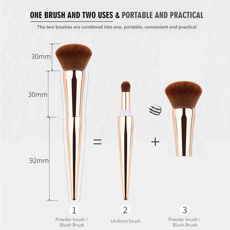 4 in 1 Foundation Makeup Brushes Makeup Tool Eyebrow Eyeliner Powder Concealer Makeup Cosmetics Tools