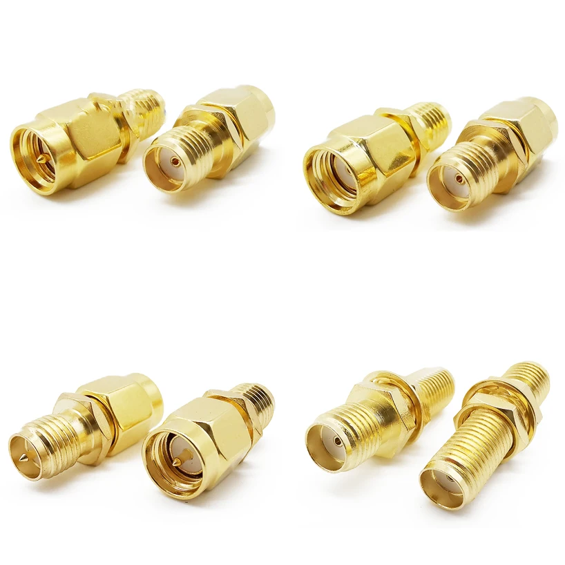 Комплект позолоченных коннекторов SMA 15 шт. разъем типа папа и мама