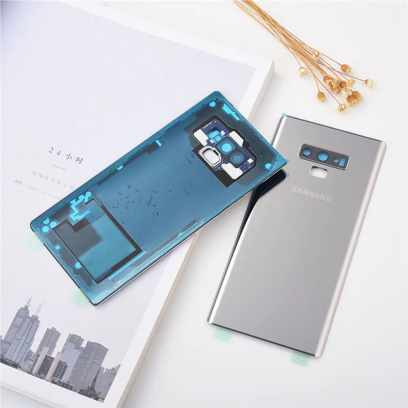 Оригинальный чехол SAMSUNG Note 9 задняя крышка батарейного отсека задний 3D стеклянный