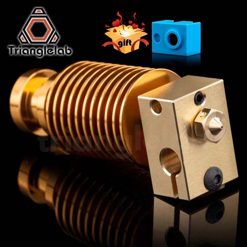 HQ Gold Heatsink V6 медный нагревательный прибор блок Hotend J нагревательная головка
