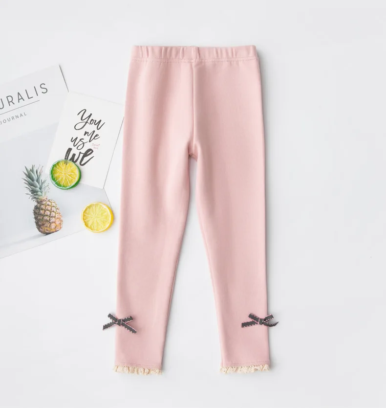 

Leggings Korean Children's Pants Bowknot Girls Spring 2021 7096 53