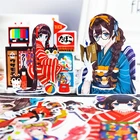 Наклейки для кимоно в японском стиле, 16 цветов