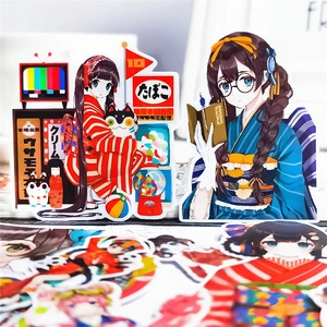 Наклейки для кимоно в японском стиле, 16 цветов