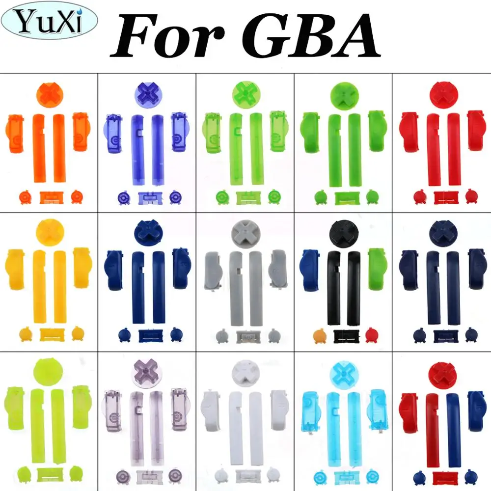 Пластиковая кнопка YuXi для Nintendo пуговицы игрового мальчика рамка GBA D колодок