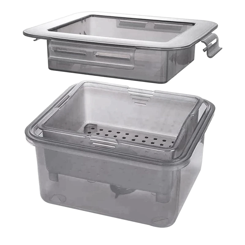 

DIY Plastic Tofu Press Mold Homemade Tofu Mold Soybean Curd Tofu Making Mold with Cheese Cloth Kitchen Cooking,Gray