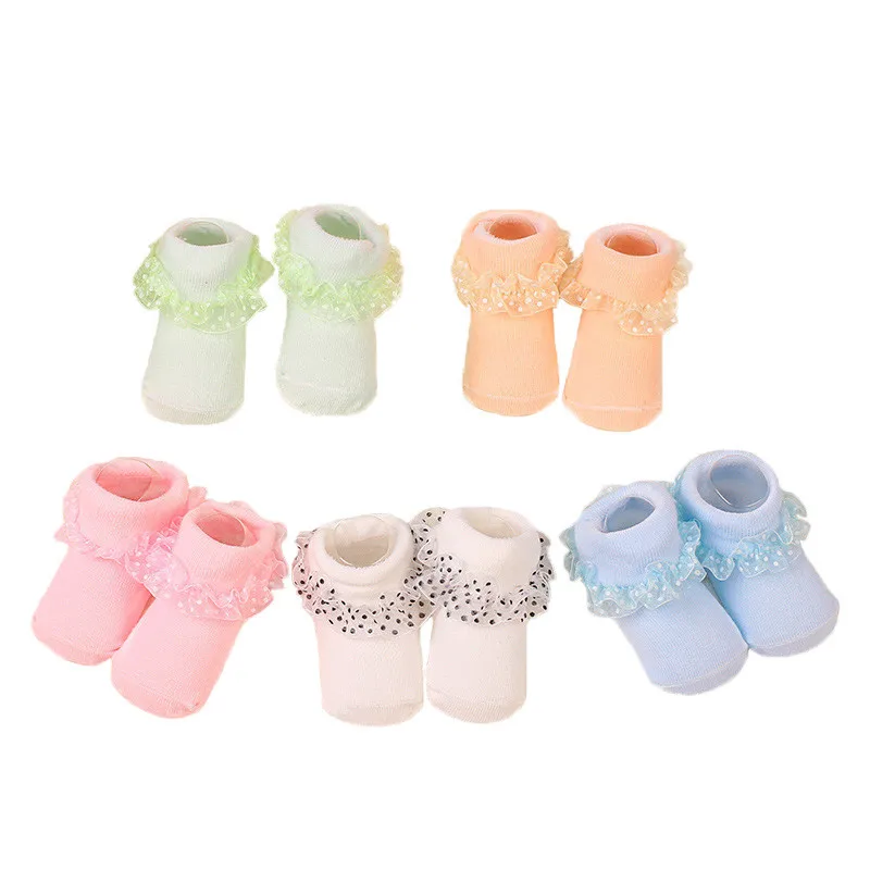 

Newborn Socks Cotton Baby Socks Lace Baby Girl Ruffle Socks Summer Beautiful Fashion Children's Socks Accessories