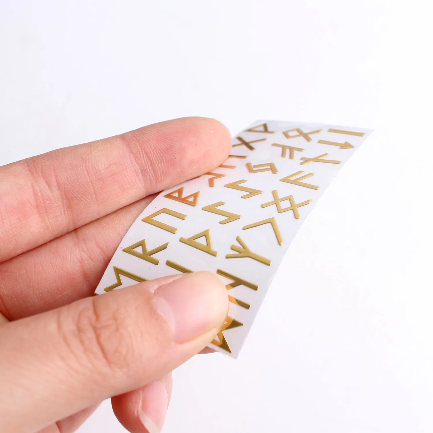 Chakra Energy Metal Rune Stickers Set Copper Paste Runes Amulet Geometry Symbols Sticker Decor Reiki Healing | Дом и сад