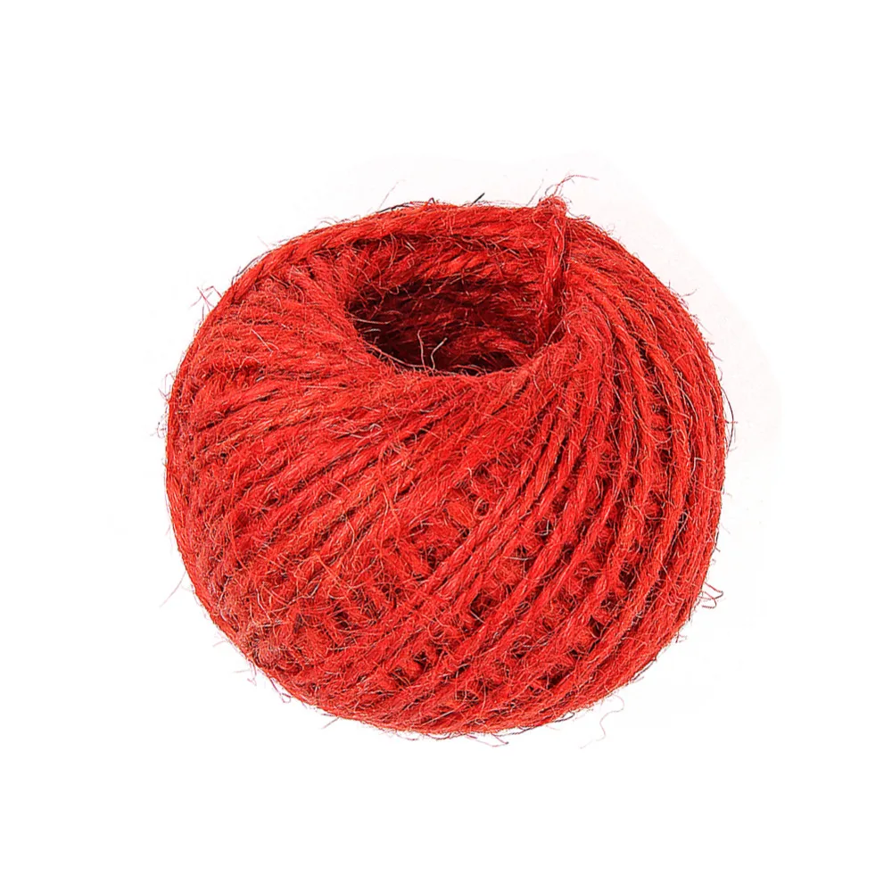 Джутовый шпагат 30 метров Натуральный сизаль 2 мм Тэги в стиле рустик обертка